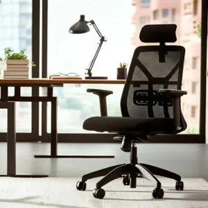 Silla de Escritorio Baires4 Tokio Ergonómica Negra Mesh