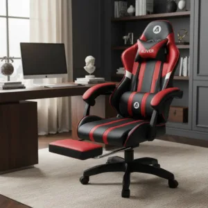 Silla Gamer Ergonómica Aliver Raptor Reclinable Negro/Rojo