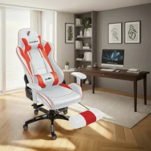 Silla Gamer Level Up River Plate Ergonómica con Apoyapies