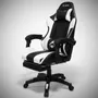 Silla Gamer X-micro Xm-b98wh Negro y Blanco Cuero PU