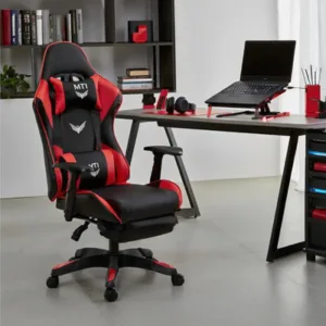 Silla de Oficina Ergonomica Dyvan G66 Rojo Reclinable