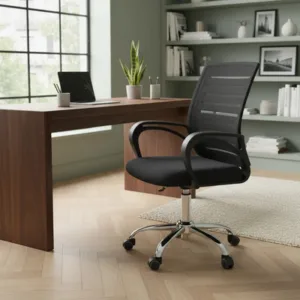 Silla Oficina Smart Tech Hy-807 Ergonomica Malla Negra