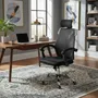 Silla de Oficina Meihome Tokio Negra con Apoyacabeza