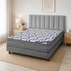 Sommier y Colchón Elite Everest 190×140 Euro Pillow Gris