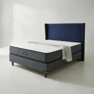 Sommier y Colchón Espuma Multiflex 130x190cm Blanco