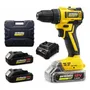 Taladro Atornillador 18V Lusqtoff LH-199 Amarillo con 2 Baterías