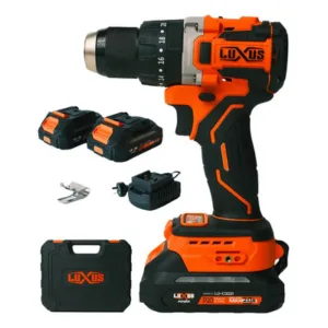 Taladro Atornillador Inalámbrico Luxus 13mm Brushless Naranja