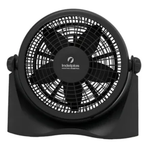 Turbocirculador Indelplas IV 12, 35W, 3 Velocidades, Negro