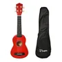 Ukulele Soprano Parquer Fzu-002 Rojo Diestro