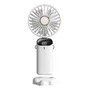 Ventilador Portátil Recargable USB 5 Velocidades Blanco