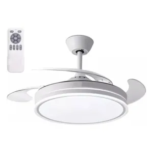Ventilador Techo LED Dinámico Control 6 Vel 46.5 cm Blanco