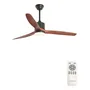 Ventilador de Techo Madera Caoba 1.3M Luz LED Control 50/60Hz